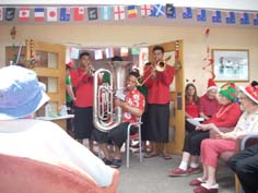 We were lucky to have members of the Tongan Community entertain us.